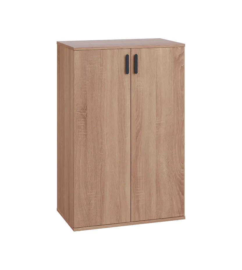 LN 3 - 7D kancelářská skříň, 2-dveřová, 1107x720x400, dub bardolino